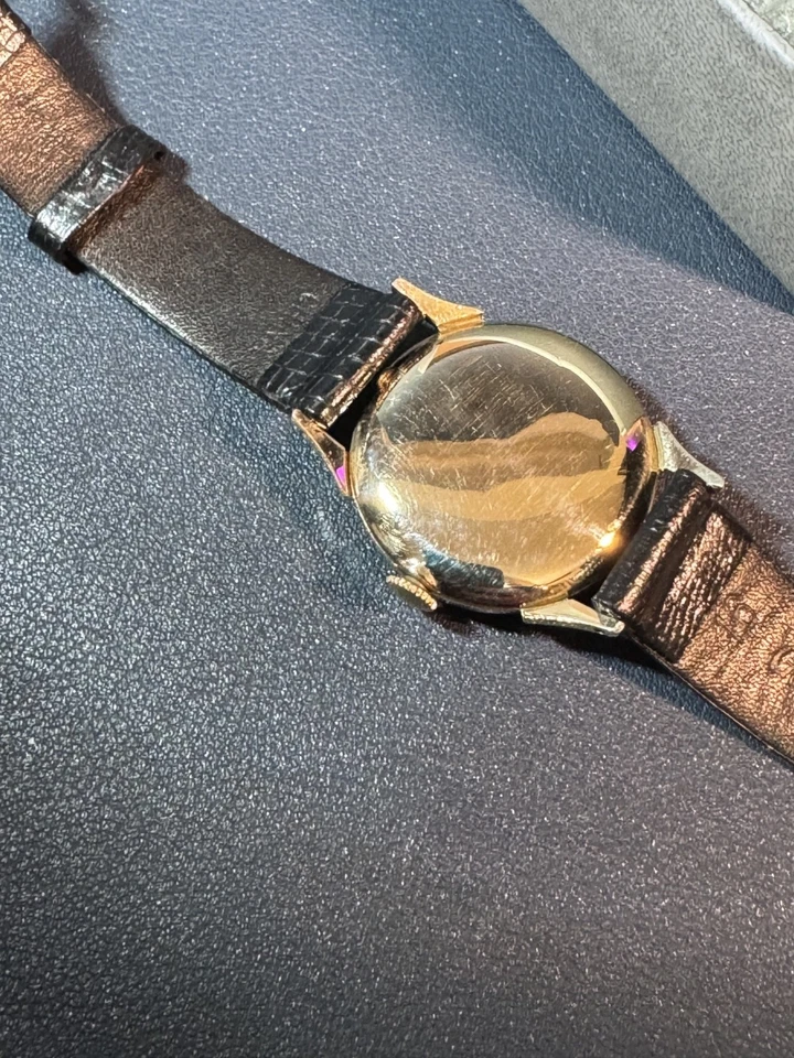 VTG Lord Elgin 14K Gold Filled Clubman Cal 680 21Jewels Waffle Dial Works - Image 3 of 4