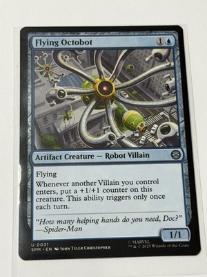 Flying Octobot - Marvel's Spider-Man MTG - NM Uncommon - Magic Card- #0031