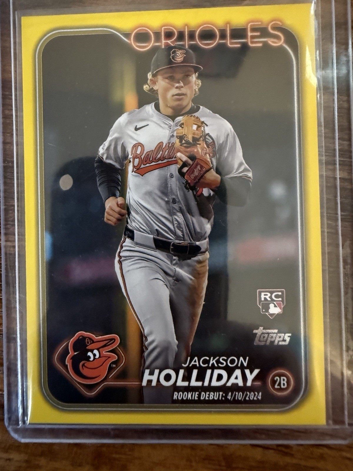 2024 Topps Update Series - Rookie Debut Jackson Holliday #US97 Yellow (RC)