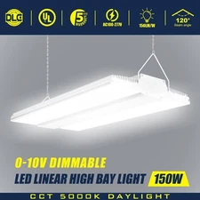150W LED Linear High Bay Shop Light 22500lm Commercial Warehouse Garage Fixture