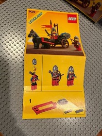 Vintage LEGO 6022 Castle Lion Knights Horse Cart w/ Box Manual 1984 Rare