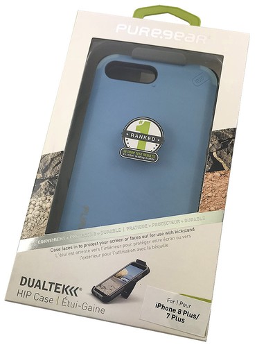 PureGear Blue Dualtek Extreme Rugged Case + Belt Clip for iPhone 7 Plus, 8 plus - Picture 10 of 11