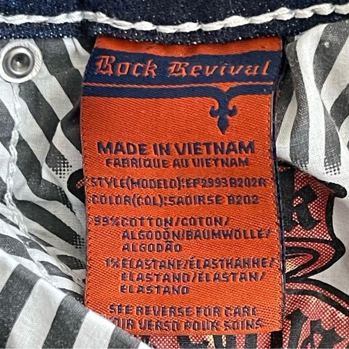 Rock Revival Mid-Rise Bootcut Jeans Damen Gr. 30 Stretch BH Verziert - Bild 15 von 15