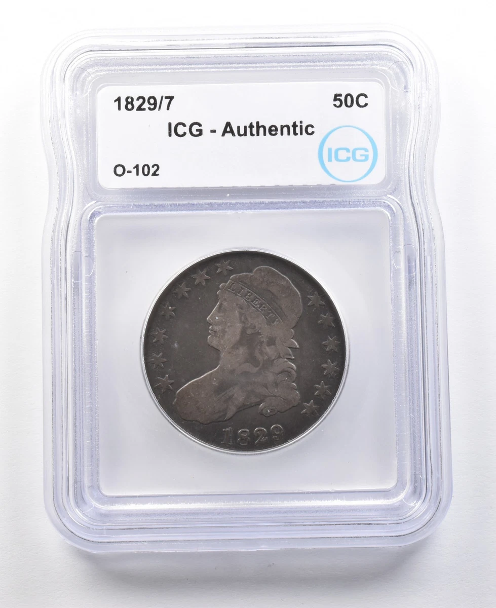 1829 Year Silver US Early Half Dollar Coins (1794-1839) for sale