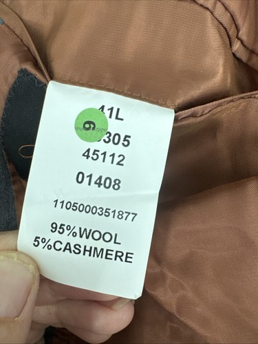 Manteau de costume gris homme taille 46L par Joseph A Banks 95% laine - Photo 8/11