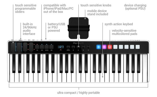 IK Multimedia Irig Schlüssel I/O 25 Audio Interface & Midi Tastatur - Picture 4 of 6