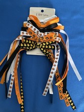 Halloween Hair Bows 6 on card