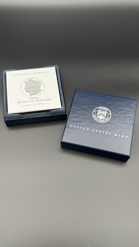 2024 Morgan Silver Dollar Philadelphia US Mint COA Orig Packaging Untouched - 第 4/5 張圖片