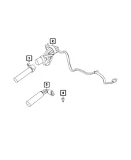 Genuine Mopar Engine Block Heater Cord 68357826AA