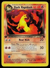 Pokemon Card - Dark Rapidash Team Rocket 1st Edition 44/82 Uncommon