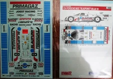 DECAL: 1/24 S27DC479 1989 Joest Blaupunkt Porsche 962C #8 Lemans