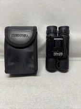 Bushnell Binoculars Powerview 10x25 With Carry Case 302FT at 1000YDs Preowned