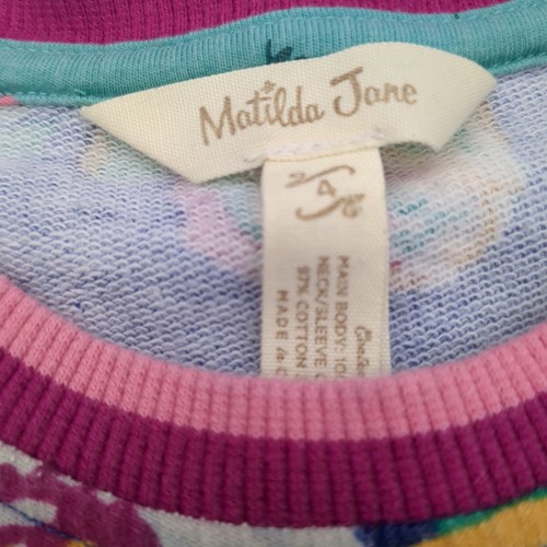 Matilda Jane PASSING NOTES Top Floral Ruffle French Terry Moment With You Size4 - Picture 2 of 15