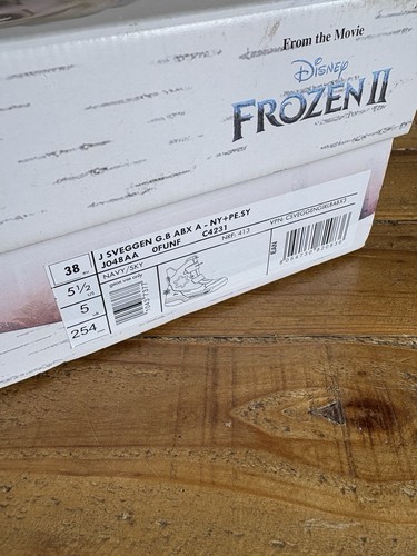 Geox J Sveggen G.B ABX Disney Girls Snow Boots Navy UK 5 EU 38 Frozen II ELSA - Picture 12 of 12