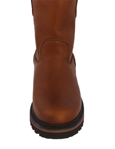 Mens Work Boots Soft Toe Tan Leather Traction Sole Trabajo Size 6, 9, 10, 10.5 - Picture 5 of 5