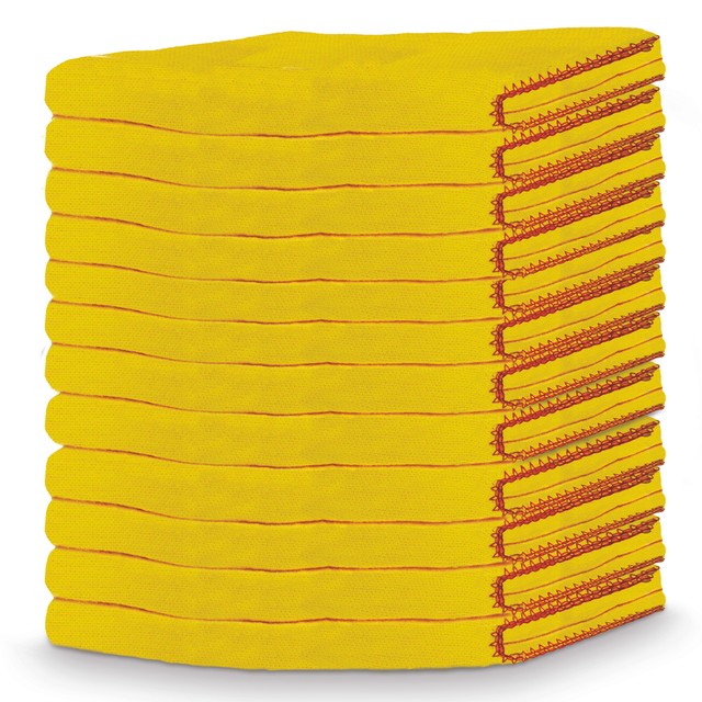 Yellow Dusters Cleaning Cloths Large Professional Quality 40x50cm Cotton Rich Yellow Dusters Cleaning Cloths Large Professional Quality 40x50cm Cotton Rich