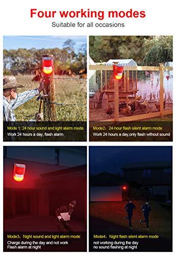 ChunHee Solar Strobe Light with Motion Sensor Alarm Flashing 6LED Light 129dB... - Picture 7 of 7