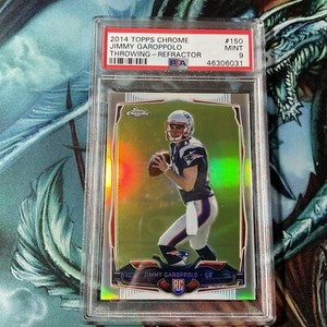 2014 TOPPS CHROME FOOTBALL Jimmy Garoppolo Patriots RC Rookie PSA  9  REFRACTOR