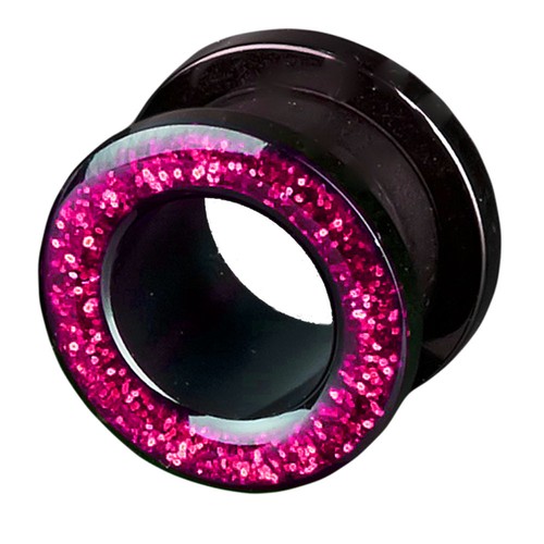 3-24mm Schraubtunnel Flesh Tunnel Plug Kunststoff Acryl Neon Strass Z105 - Bild 24 von 26