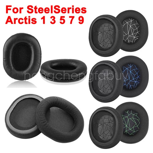 Ear Pads for SteelSeries Arctis 1 3 5 7 9 Pro Gaming Headphone Cushion Cover - Foto 4 di 30