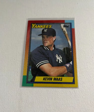 1990 topps kevin Maas Autograph #63T Rookie
