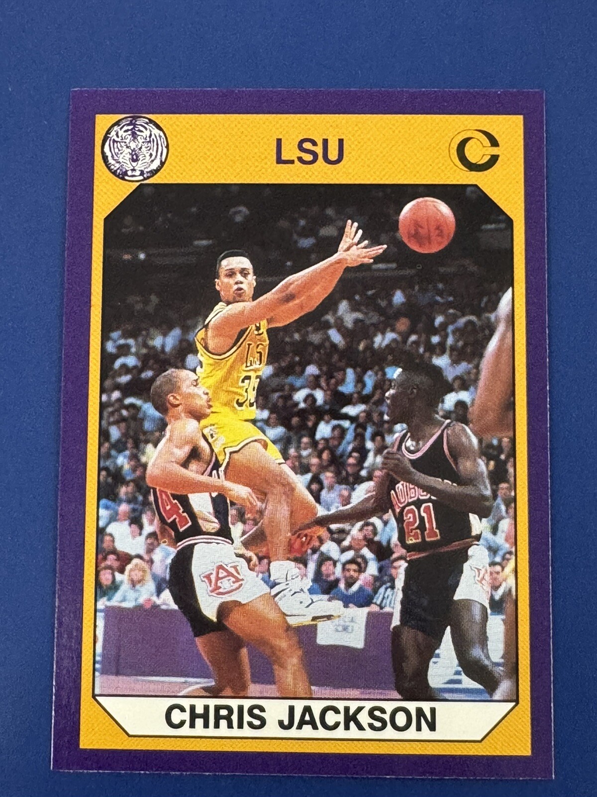 1990 Collegiate Collection Chris Jackson #2 LSU Tigers Gulfport,MS