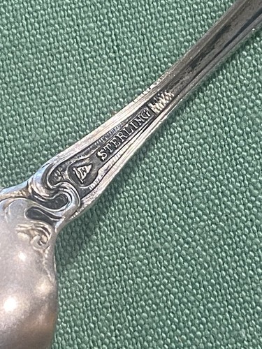 Des Moines Iowa State Capitol Sterling Antique Mechanics Spoon Souvenir (S198) - Picture 9 of 11
