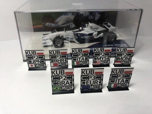 Pitboard 1:43 (Slate F1) / Robert Kubica (Sauber) 2008 /Scegli il tuo preferito! - Foto 4 di 26