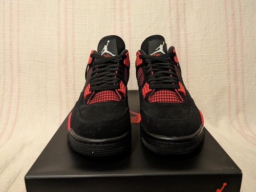 Nike Air Jordan 4 Retro AJ4 Red Thunder Black CT8527 016 Men's Shoe Size 10.5 - Picture 4 of 13