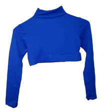 Authentic Genuine CDT Real Blue Cheerleading Uniform Body Suit Cheer Crop Top