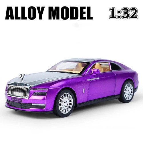1:32 Rolls Royce Spectre Alloy Model Car Toy Diecast Sound Light Car Toy Vehicle - Picture 26 of 26