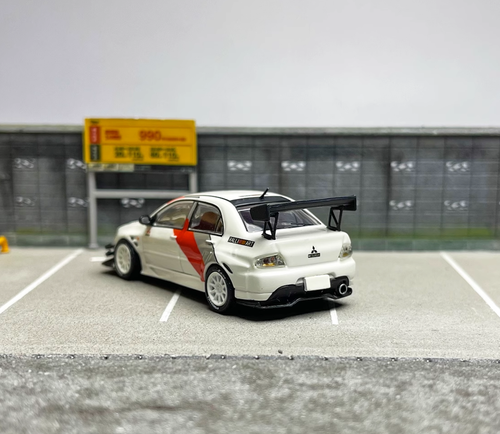CM 1:64 White Ralliart Lancer Evo 9 IX Racing Model Diecast Metal Car Limited - Bild 10 von 20