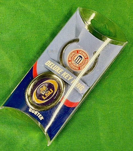 NCAA Louisiana State LSU Tigers Deluxe Key Ring NWT - Picture 1 of 3