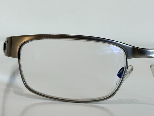 Oakley 22-200 Metal Plate Rectangle Light Chrome Eyeglasses Frame 53-18-140 - Picture 4 of 15