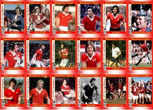 Manchester United 1963 FA Cup winners football trading cards Manchester United 1963 FA Cup winners football trading cards
