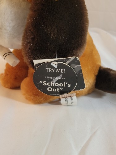 Dan Dee Cane Laurea Canta "Scuole Fuori" e Balli. Peluche nuovo con etichetta fondo di magazzino - Foto 4 di 7