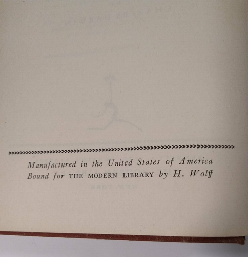 The Origin of Species and Descent of Man - Charles Darwin - Modern Library 1936 - Picture 6 of 12