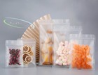 <!--F#f_0-->Flat / Stand-Up PET Plastic Zip Lock Seal Bags matte frosted re-sealable pouches<!--F/-->