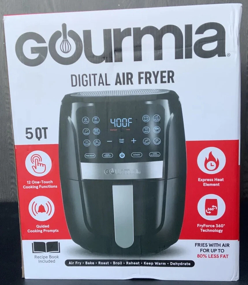 🧆 Gourmia 5qt Digital Air Fryer,BAKE,ROAST,BROIL,REHEAT,DEHYDRATE 🆕OPEN BOX
Opens in a new window