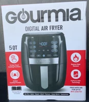 🧆 Gourmia 5qt Digital Air Fryer,BAKE,ROAST,BROIL,REHEAT,DEHYDRATE 🆕OPEN BOX