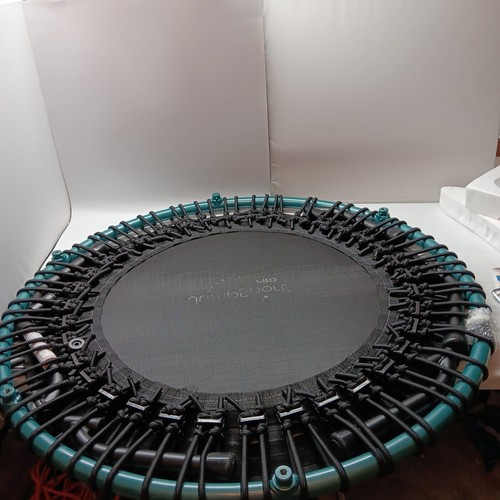 JumpSport 350 Pro Fitness 39 Inch Cardio Workout Indoor Trampoline, Teal/Black - Picture 8 of 12