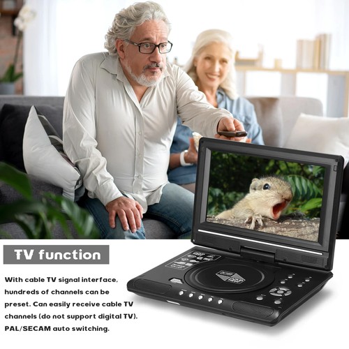 Portable HD 7.8 Inch Digital Car DVD Player Rotate Screen VCD CD MP3 Player M2J9 - Picture 4 of 12