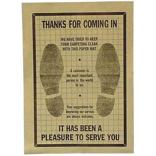 500x Paper Car Floor Mats Disposable Durable Box Free Shipping NEW - Picture 3 of 24