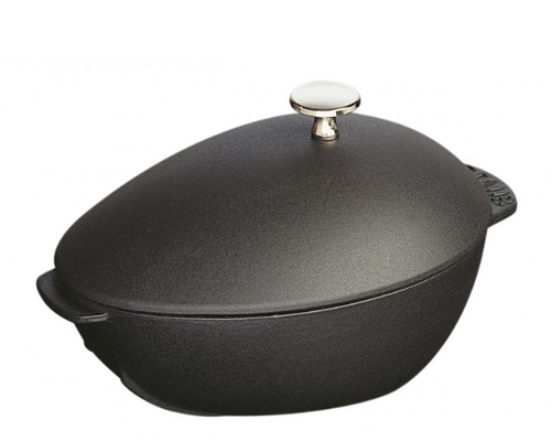 3272341025234 ZWILLING STAUB SPECIAL COCOTTE MUSSEL POT BLACK 2 L Casserole baki - Picture 3 of 7