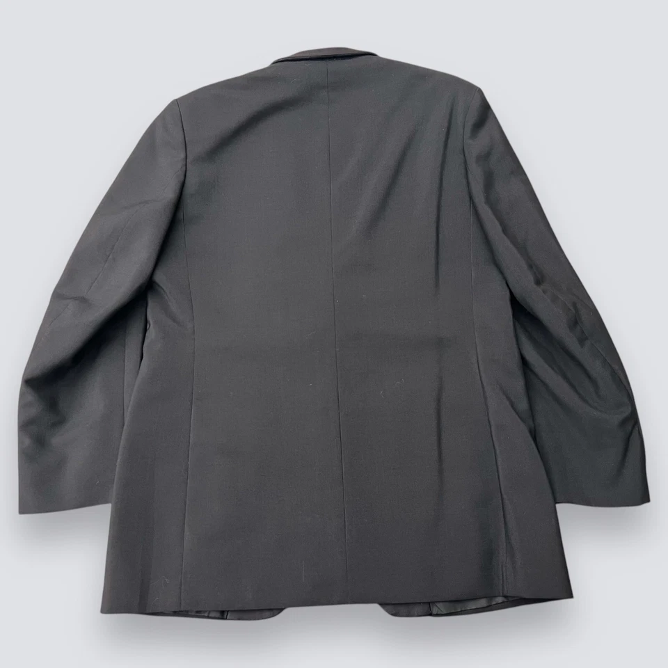 Traje de Esmoquin Negro Vintage Años 70 Chaqueta Abrigo Deportivo Años 70 Mod Worsted & Mohair 40 Foto 3 de 4