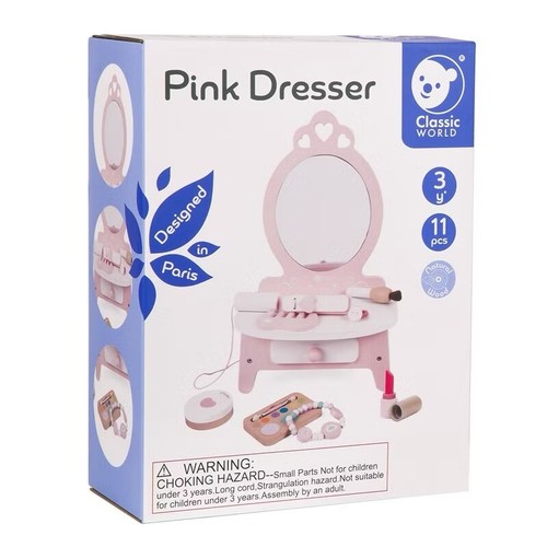 Juego de juguetes tocador rosa - Imagen 11 de 13