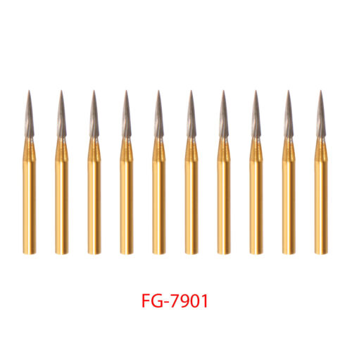 10 Stück Dental Trimmen & Finishing Goldbohrer Hartmetallbohrer 7901/7803/7104/7404/1958 - Bild 54 von 62