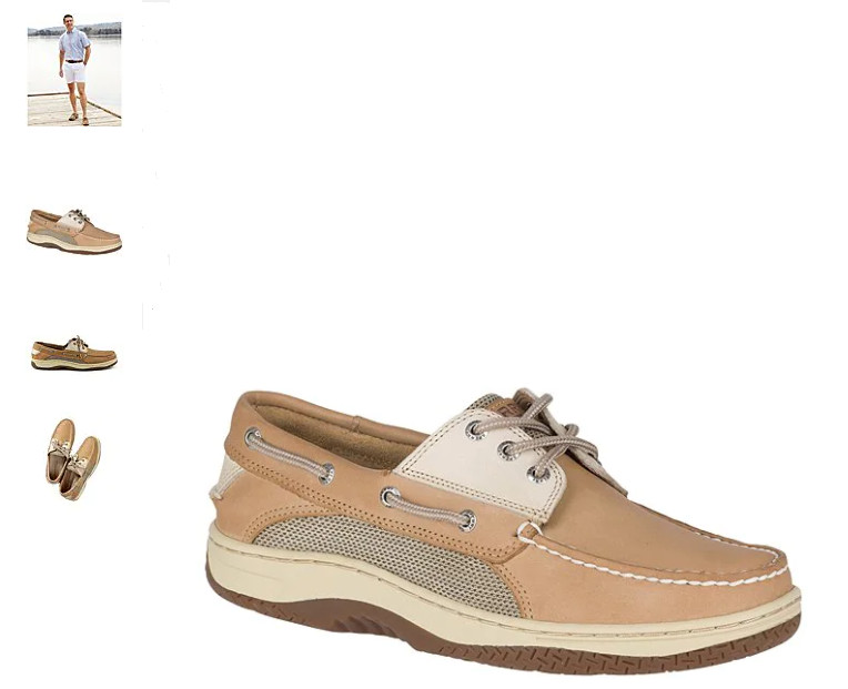 Sperry Top Sider Billfish 3 Eye Boat Shoe Tan Beige Men s sizes 7 16 WIDE NEW
