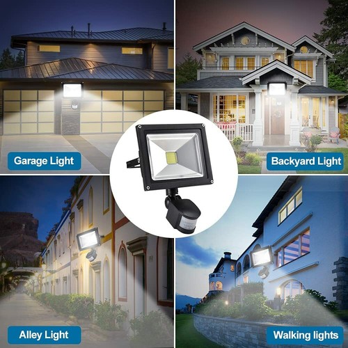10W 20W 30W 50W Led Motion Sensor Flood Light Outdoor Pir Induction Lamp Pathway - Picture 29 of 33