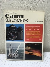 Canon 1977 SLR Cameras How To Book by Carl Shipman (Trade Paperback)